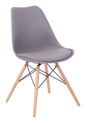 Office Star Avenue Six Wood Guest Chair, Gray (ALNWG-2)