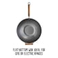 Joyce Chen Classic Series 14-Inch Carbon Steel Wok with Birch Handles, Silver (J21-9978)