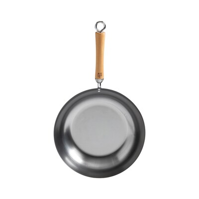 Joyce Chen Classic Series Carbon Steel 12-Inch Stir Fry Pan with Birch Handle, Silver (J21-9979)