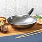 Joyce Chen Professional Series Carbon Steel 12-Inch Stir Fry Pan with Phenolic Handle, Silver (J22-0050)