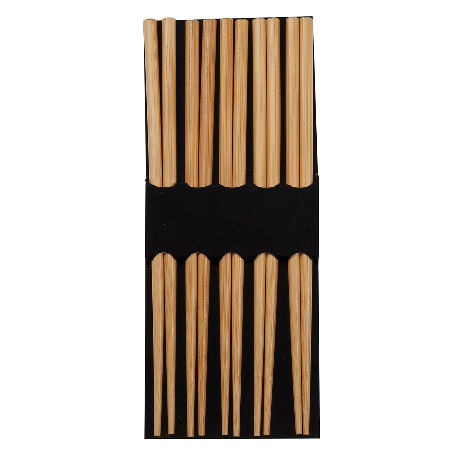 Joyce Chen J30-0041 Reusable Burnished Bamboo Chopsticks, 5-Pair Set