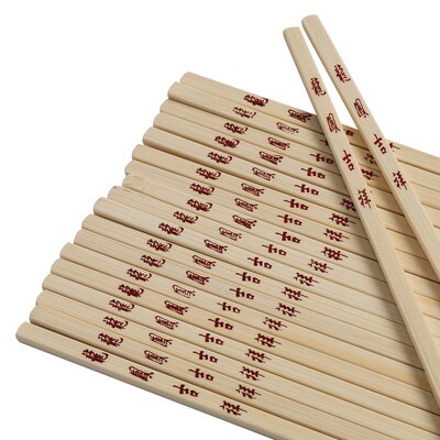 Joyce Chen J30-0043 Reusable Burnished Bamboo Chopsticks, 10-Pair Set