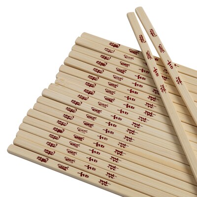 Joyce Chen J30-0043 Reusable Burnished Bamboo Chopsticks, 10-Pair Set