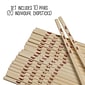 Joyce Chen J30-0043 Reusable Burnished Bamboo Chopsticks, 10-Pair Set