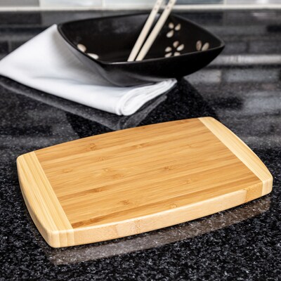 Joyce Chen Small 6-In. x 9-In. Burnished Bamboo Cutting Board, Beige (J34-0002)