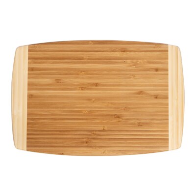 Joyce Chen Medium 8-In. x 12-In. Burnished Bamboo Cutting Board, Beige (J34-0003)