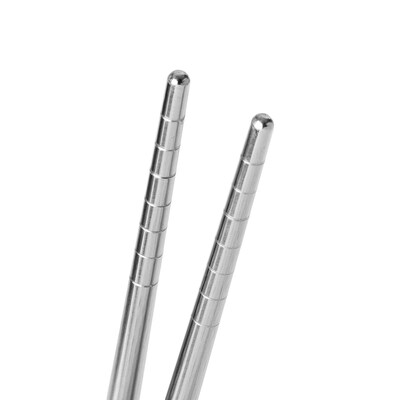 Joyce Chen J90-1127 Reusable Stainless Steel Metal Chopsticks, 5-Pair Set