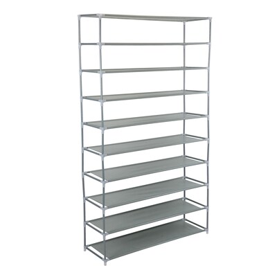 Simplify Shoe Rack, 50 Pair (23205-Grey)