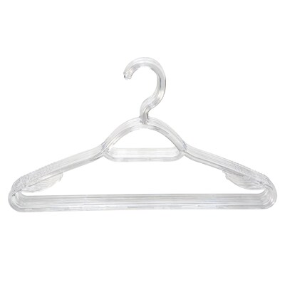 Simplify 8-Pack Plastic Non-slip Grip Clothing Hanger (White) in the Hangers  department at