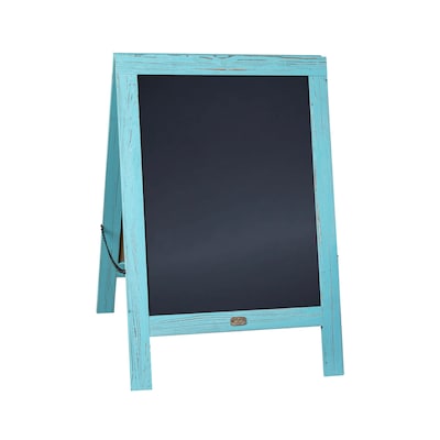 Flash Furniture Canterbury Indoor/Outdoor Chalkboard Sign, Robin Blue, 30H x 20W (HGWACB3020RBNBL)