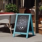 Flash Furniture Canterbury Indoor/Outdoor Chalkboard Sign, Robin Blue, 30"H x 20"W (HGWACB3020RBNBL)