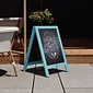 Flash Furniture Canterbury Indoor/Outdoor Chalkboard Sign, Robin Blue, 30"H x 20"W (HGWACB3020RBNBL)