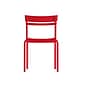 Flash Furniture Nash Modern Metal Side Dining Chair, Red, 2/Pack (2XUCH10318RD)