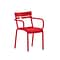 Flash Furniture Nash Modern Metal Dining Chair, Red (XUCH10318ARMRED)