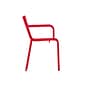 Flash Furniture Nash Modern Metal Dining Chair, Red (XUCH10318ARMRED)