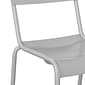 Flash Furniture Nash Modern Metal Side Dining Chair, Silver, 2/Pack (2XUCH10318SL)