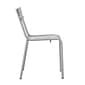 Flash Furniture Nash Modern Metal Side Dining Chair, Silver, 2/Pack (2XUCH10318SL)
