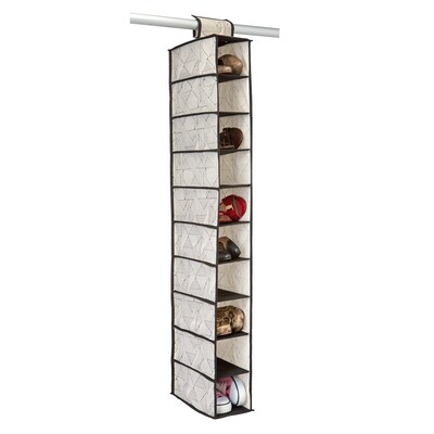 Closet Candie 10 Shelf Shoe Organizer, Geo Natural (M-77824)