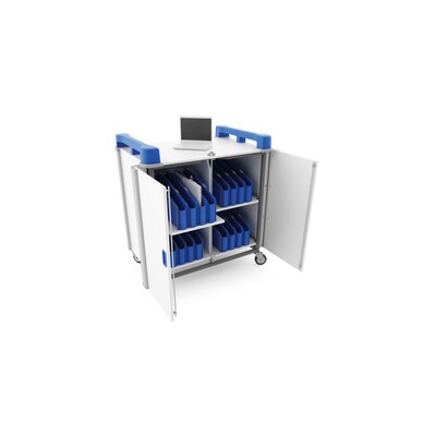 LapCabby 44H Mini 32V Device Storage Unit, Aluminum (4459102)