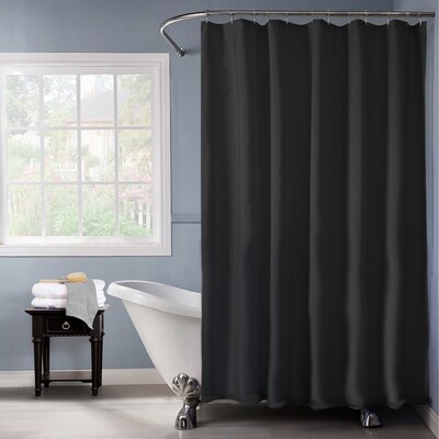 Bath Bliss Shower Liner, Heavy Weight, Black (5239-48)