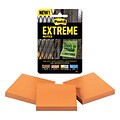 Post-it® Extreme Notes, 3 x 3, Orange, 45 Sheets/Pad, 3 Pads/Pack (EXTRM33-3TRYOG)