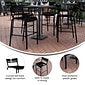 Flash Furniture Nash Modern Steel Slat-Back Barstool, Black (XUCH10318BBK)