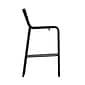 Flash Furniture Nash Modern Steel Slat-Back Barstool, Black (XUCH10318BBK)