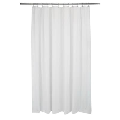 Bath Bliss Shower Liner, Extra Long, White (5671)