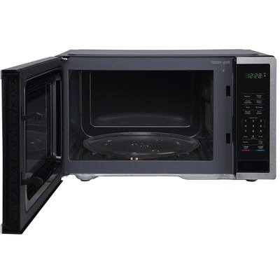 Commercial Chef Small Microwave 0.7 Cu. ft. Countertop Microwave with Digital Display, Stainless Steel