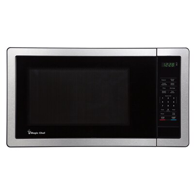 Magic Chef 1.1 cu. ft. Countertop Microwave with Digital Touch, Stainless Steel (MCPMC110MST)