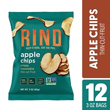 Rind Apple Thin-Cut Fruit Chips, 3 Oz, 12/Box (307-00386)