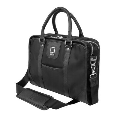 Lencca Laptop Briefcase Business Case fits up to 13.3 Inch Laptop, Black (PT_LENLEA500_13)