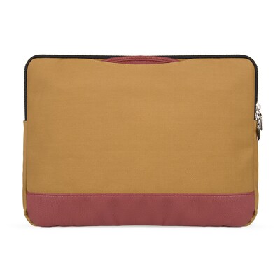 Lencca Laptop Sleeve Briefcase fits 13.3 Inch Laptop, Tan Brown (PT_LENLEA503_13)