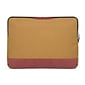 Lencca Laptop Sleeve Briefcase fits 13.3 Inch Laptop, Tan Brown (PT_LENLEA503_13)
