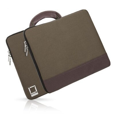 Lencca Laptop Sleeve Briefcase fits 13.3 Inch Laptop, Forest Green (PT_LENLEA501_13)