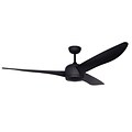 Beacon Lighting 56W Matte Black Ceiling Fan with Remote Control (21291001)