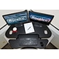 Rocelco 46"W 5"-18"H Adjustable Corner Standing Desk Converter, Black (R CADRB-46)