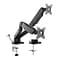 Rocelco Adjustable Dual Monitor Arm Mount, Premium Gas Spring for 32 Screens, Black (R MA2)
