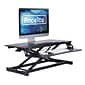 Rocelco 31.5"W 4"-20"H Adjustable Standing Desk Converter, Black (R VADRB)