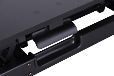 Rocelco 32"W Manual Adjustable Standing Desk Converter, Black (R VADRB)