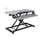 Rocelco 31.5"W 4"-20"H Adjustable Steel Standing Desk Converter with Standing Mat, Gray (R VADRG-MAFM)