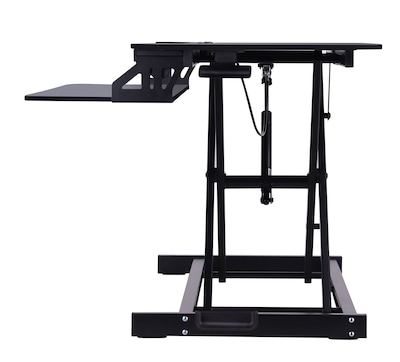 Rocelco 31.5"W 4"-20"H Adjustable Standing Desk Converter, Black (R VADRB)