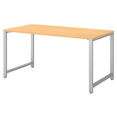 Bush Business Furniture 400 Series 60W x 30D Table Desk, Natural Maple, Installed (400S144ACFA)