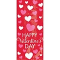 Amscan Happy Valentines Day Small Cello Bag, 9.5 x 4 x 2.25, 7/Pack, 20 Per Pack (370211)