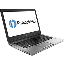 HP ProBook 640 G1 14 Refurbished Laptop, Intel i5 4210M 2.6GHz Processor, 12GB Memory, 180GB SSD, W