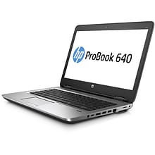 HP ProBook 640 G1 14 Refurbished Laptop, Intel i5 4210M 2.6GHz Processor, 12GB Memory, 180GB SSD, W