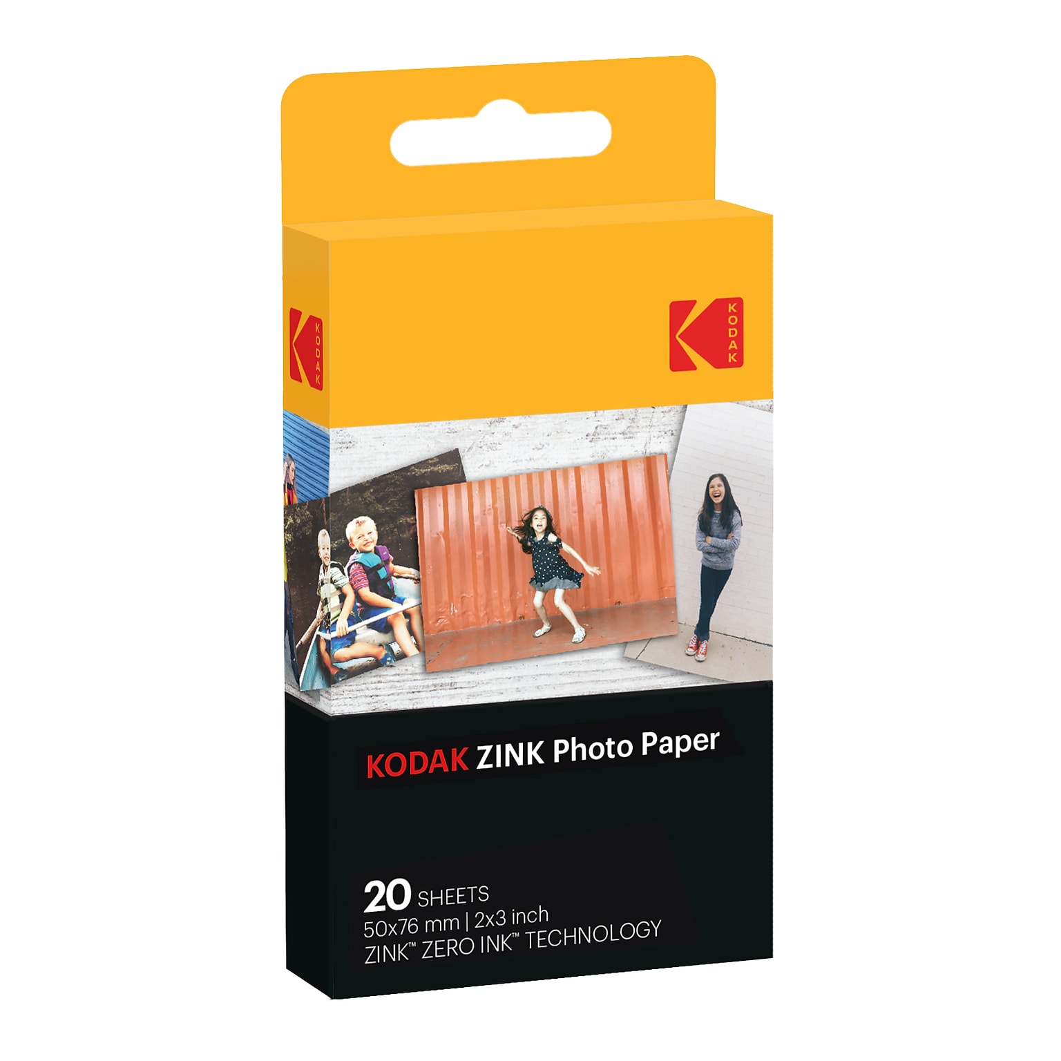 Kodak Zink Photo Paper for Printomatic Instant Print Camera, 20 Sheets/Pack (Rodz2X320)