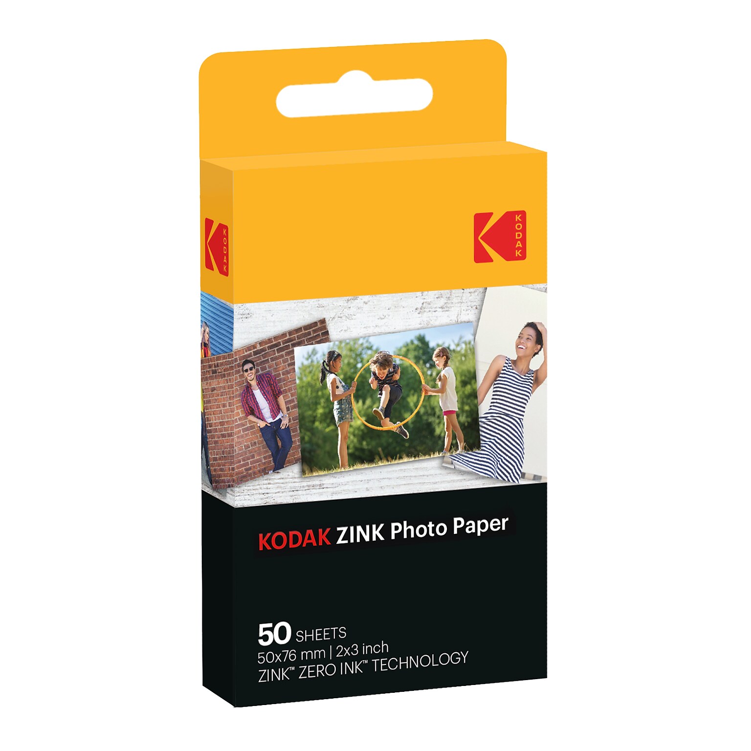 Kodak Zink Photo Paper for Printomatic Instant Print Camera, 50 Sheets/Pack (Rodz2X350)