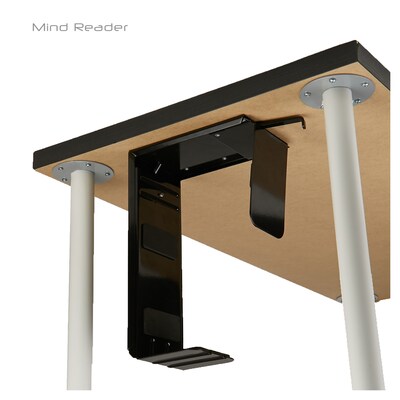 Mind Reader CPU-BLK Under Desk Computer Tower Adjustable Holder, Black