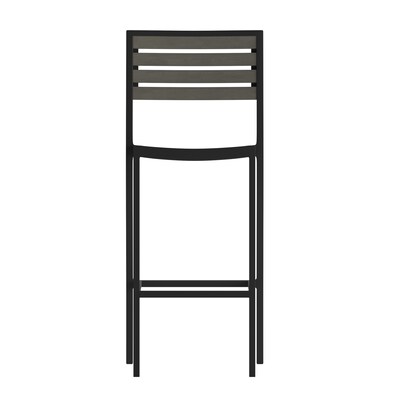 Flash Furniture Lark All-Weather Outdoor Bar Stool, Gray Wash (XUDGHW6036BGY)